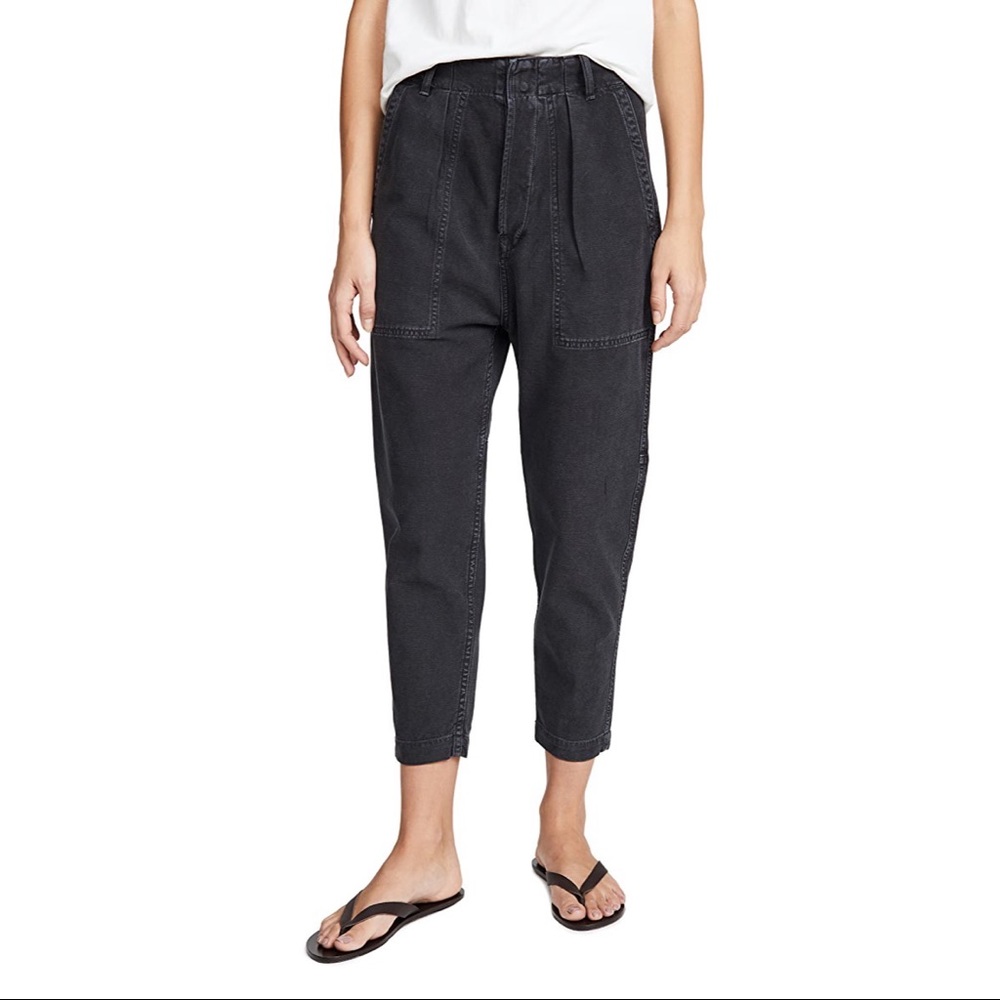 Citizens of Humanity Harrison Tapered Pant Washed Black size 24